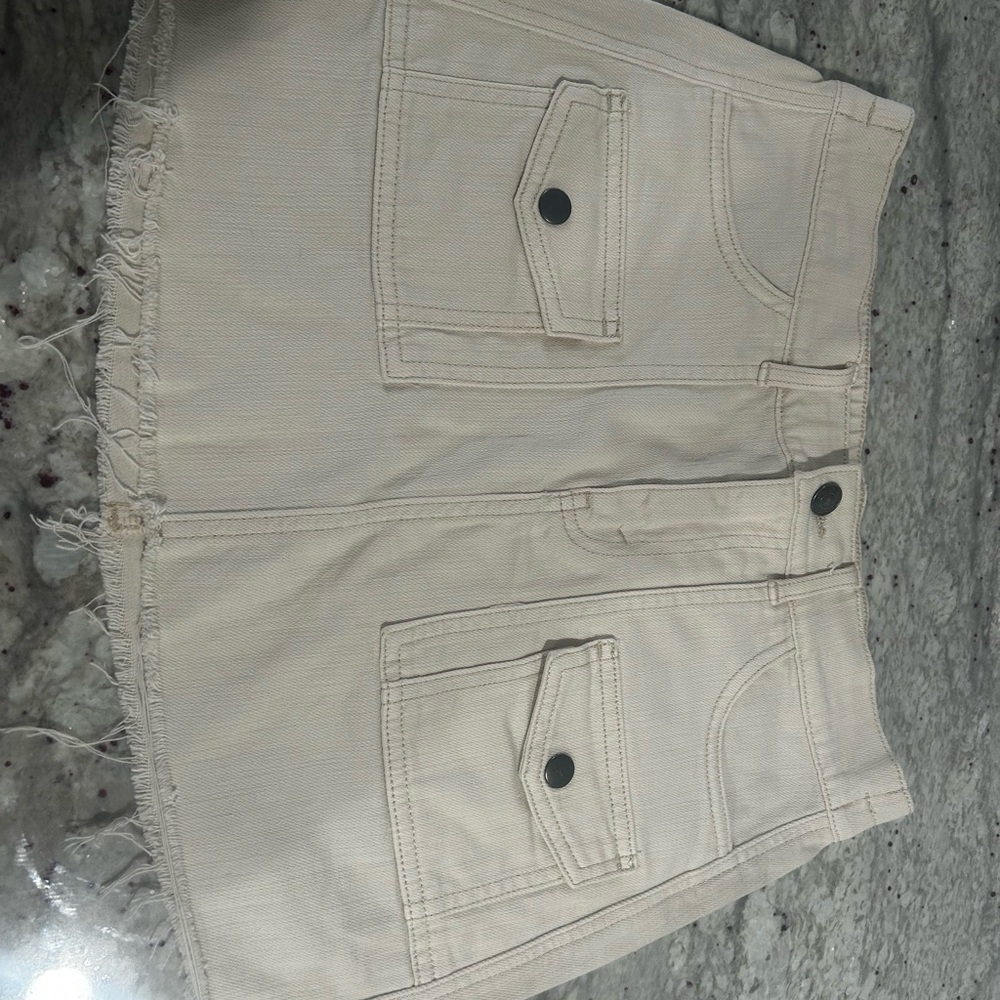Aerie White Utility Mini Skirt – XS